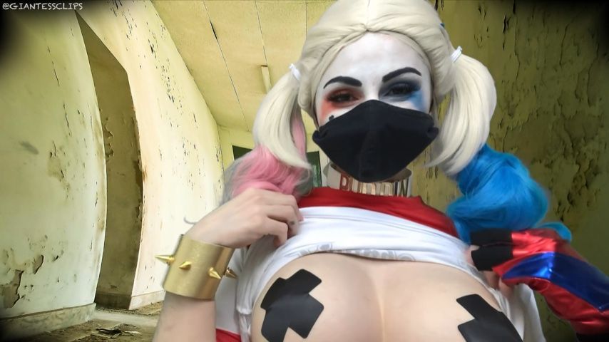 Giantess Harley Quinn Shrinks Joker