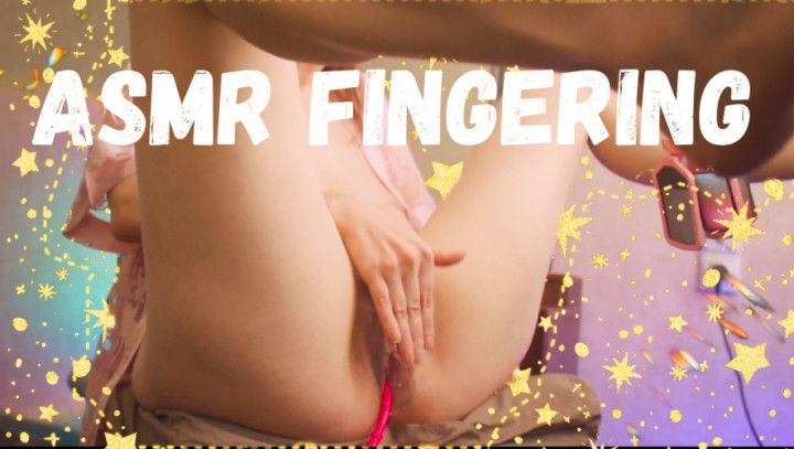 ASMR fingering as quelching pussy