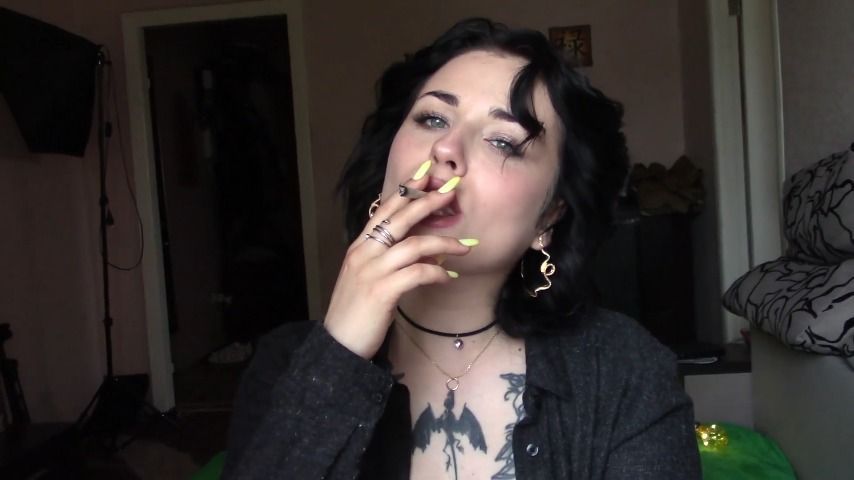 Smoking and swallowing cum