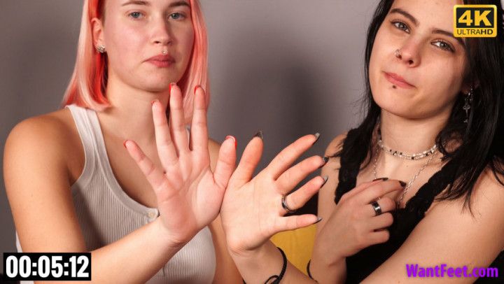 Teen Girls Hand Measuring 4K