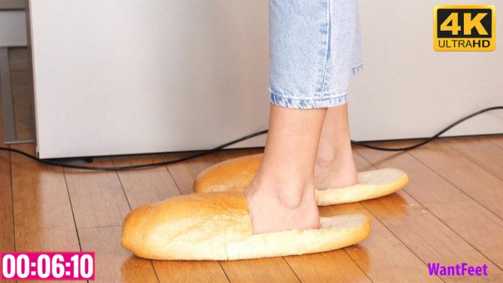 Amazon Woman's Bread Slippers 4K