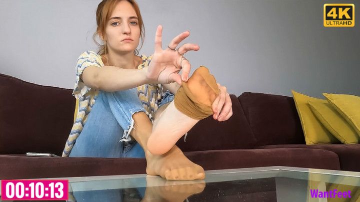 Worship My Nylon Soles 4K