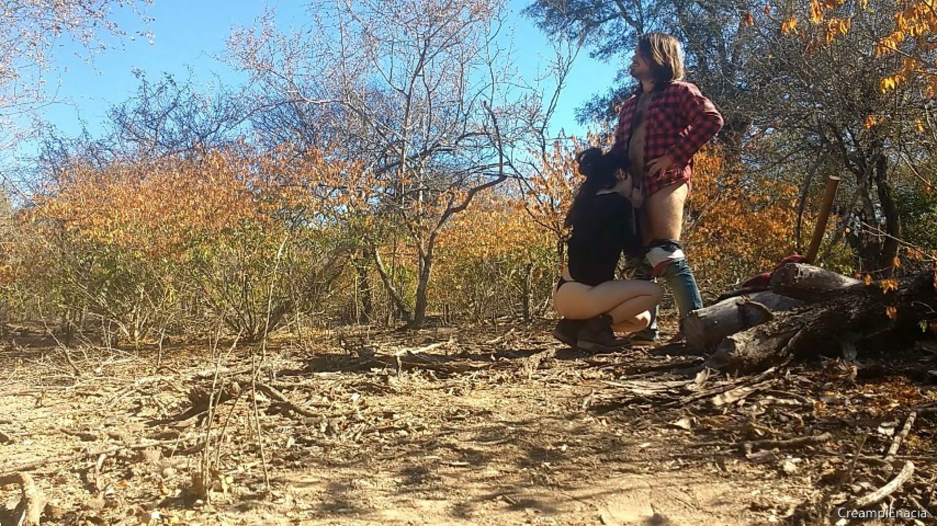 Adventure Sex: Petite teen being fucked for a lumberjack