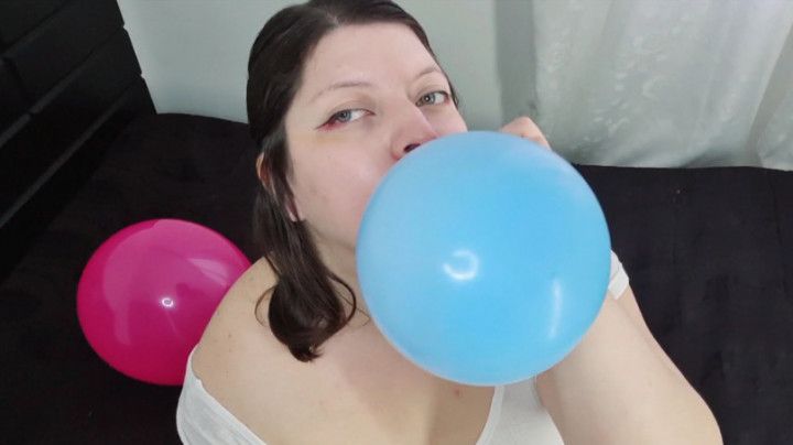 Blowing up ballons