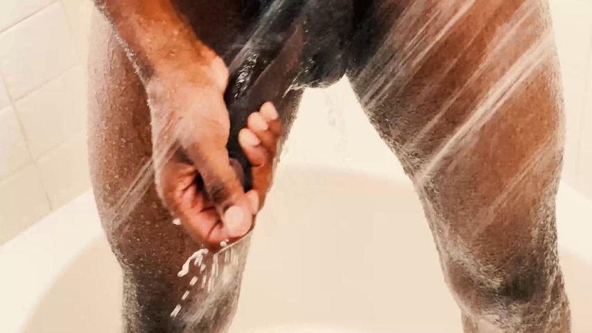 Shower stroke and cum while you watch