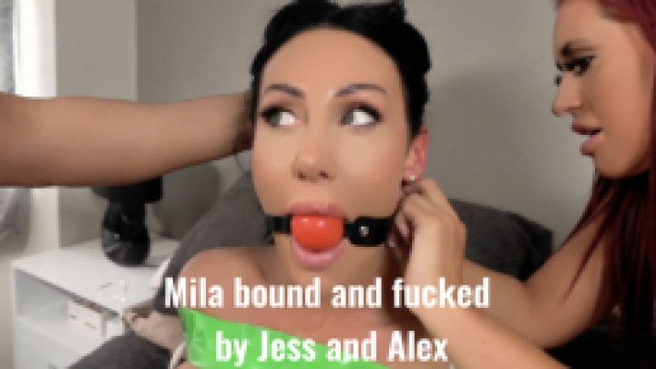 Mila amora bound and fucked