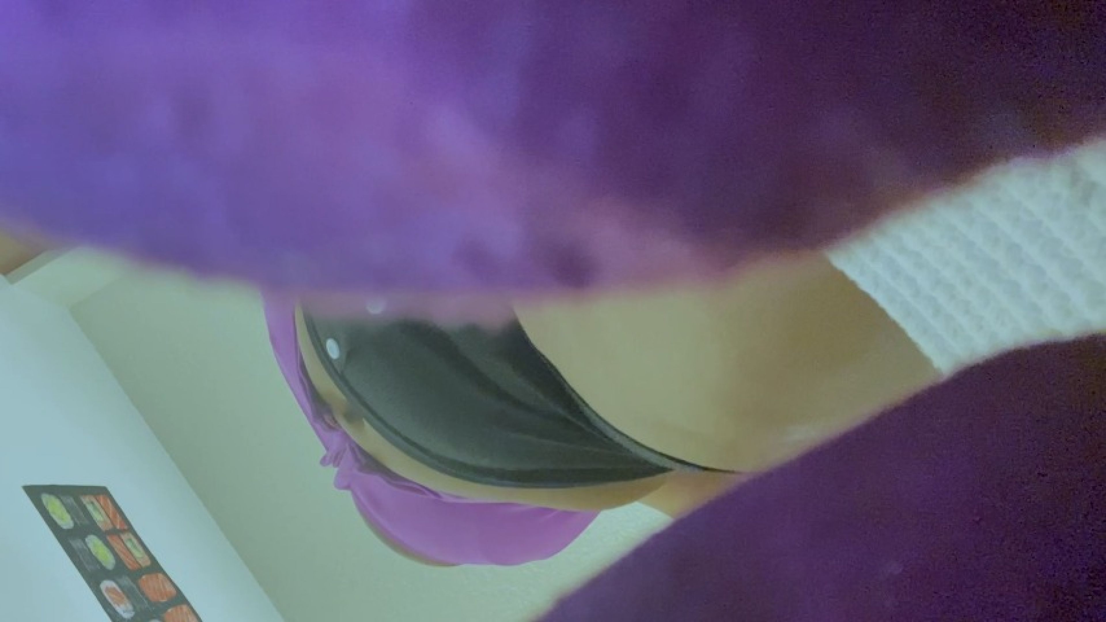 tiny human in giantess laundry basket POV