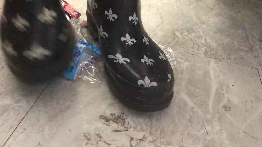 stomping fun in rainboots