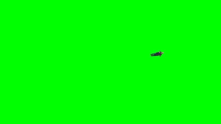 teeny on green screen