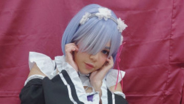 Sexy Rem Cosplay having fun