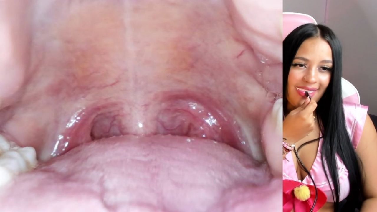 Endoscopic cam in my mouth while I cum