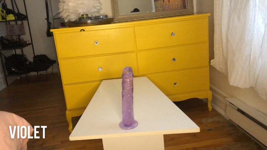 PINK BUTT PLUG &amp; A 10 INCH PURPLE DILDO