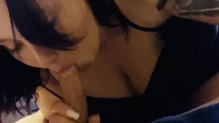 Tittyfuck and blowjob with spitting