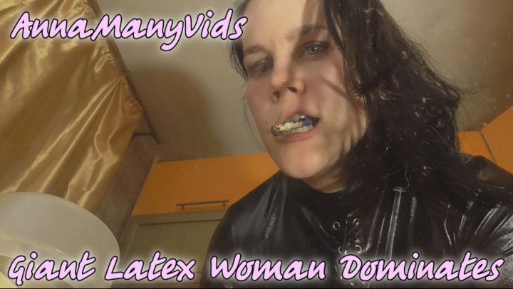 Giant Latex Woman Dominates