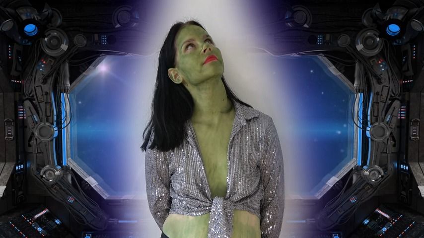 Green woman from outer space. Part 2