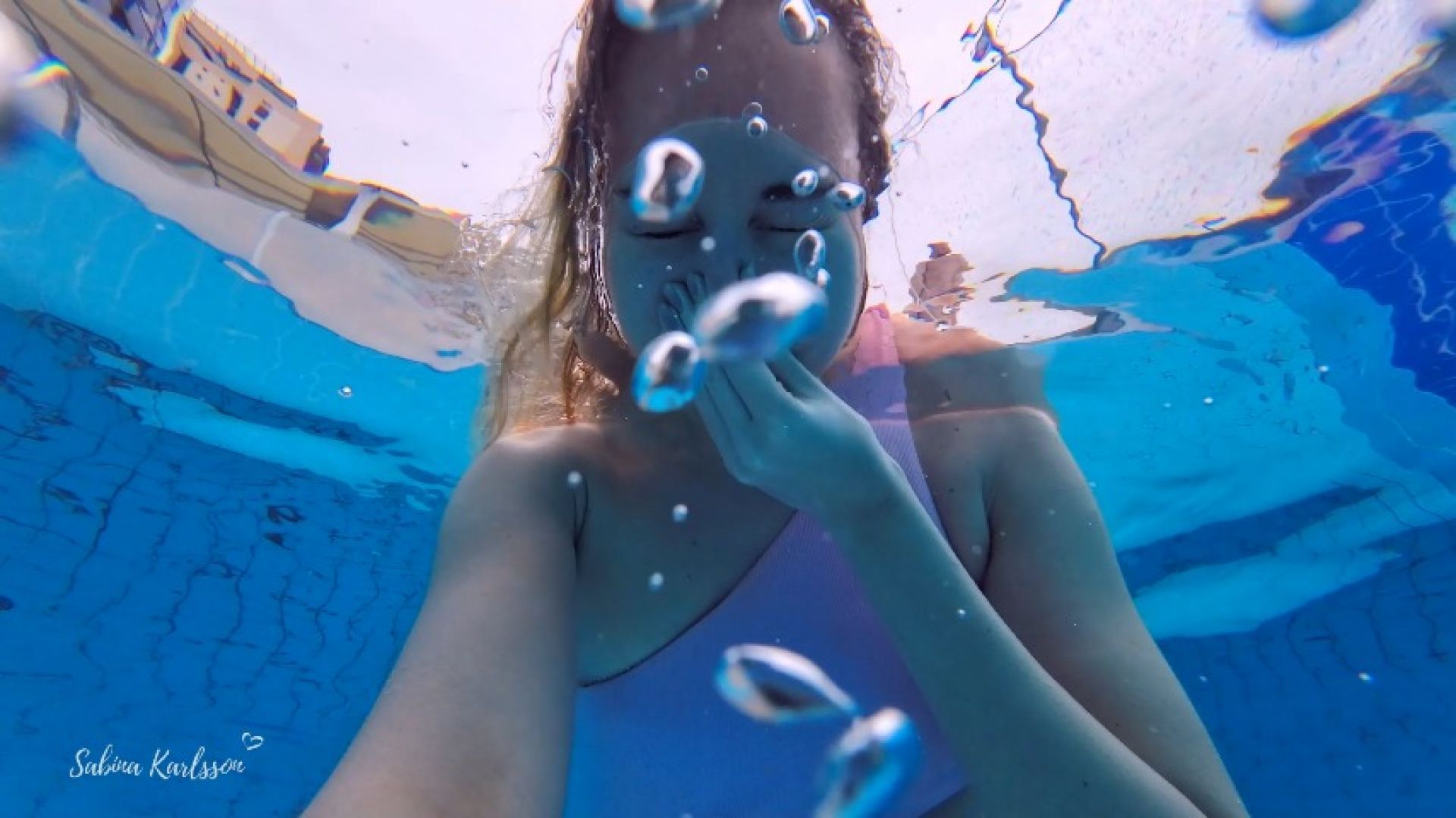 Holding my Breath Underwater Camera Filmed