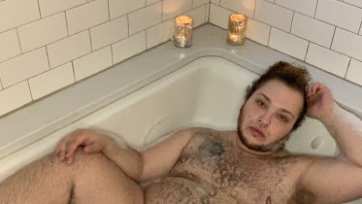 Trans Guy in the Bath