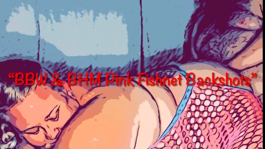 BBW &amp; BHM Pink Fishnet Backshots