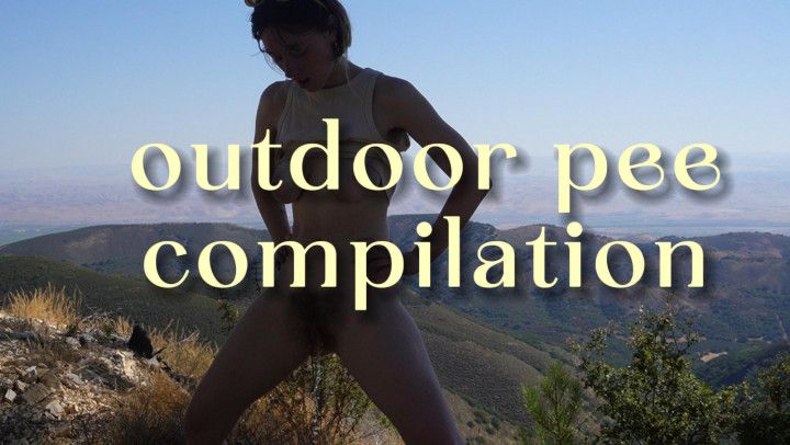 outdoor pee compilation- road trip edition