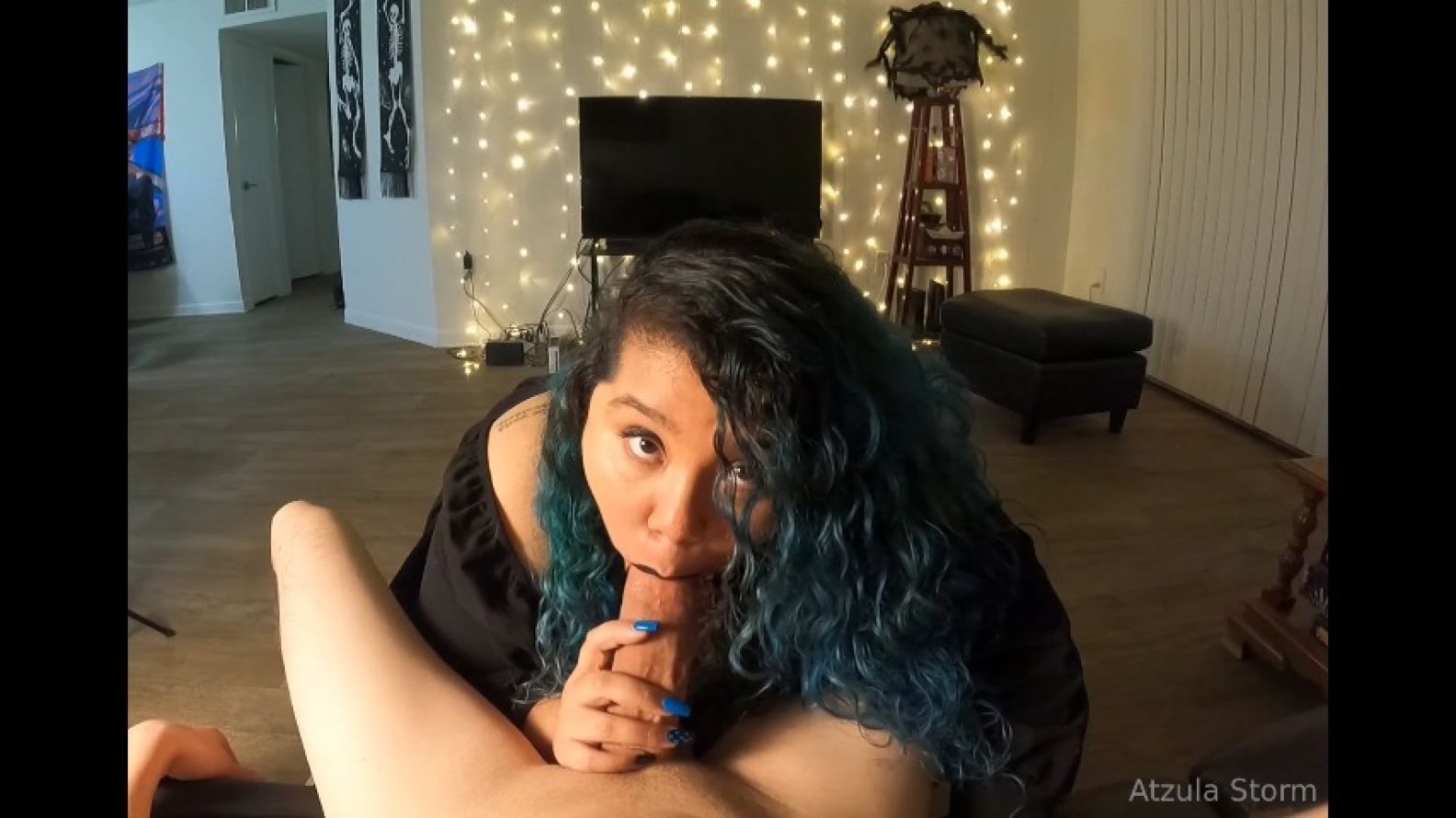 Goth bbw blowjob to fuck