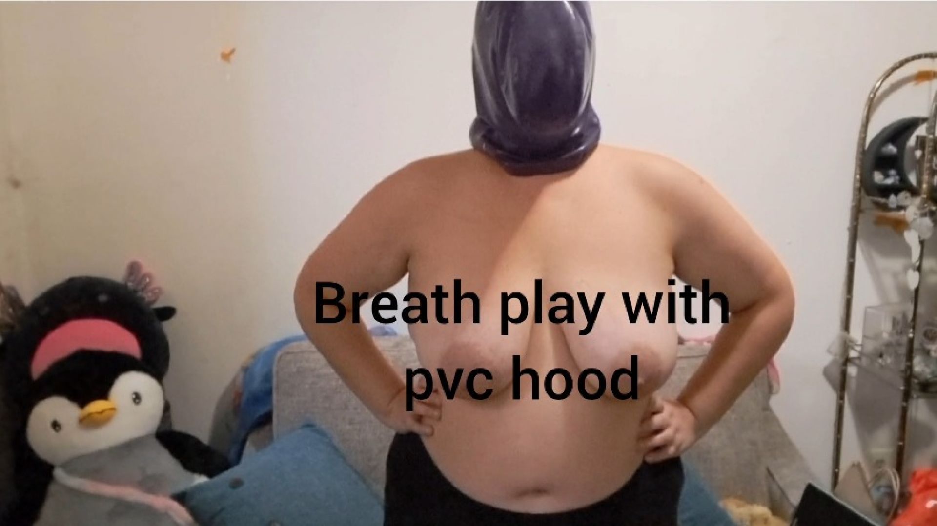 Breathplay with pvc hood