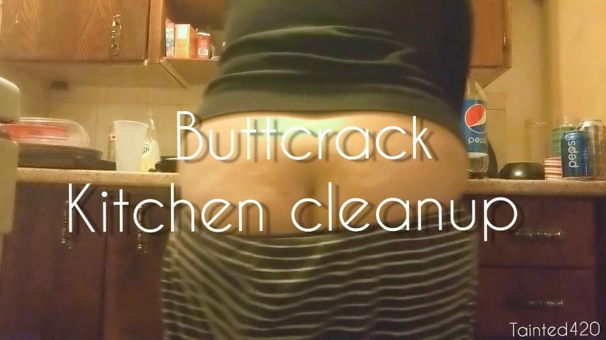 Buttcrack kitchen cleanup