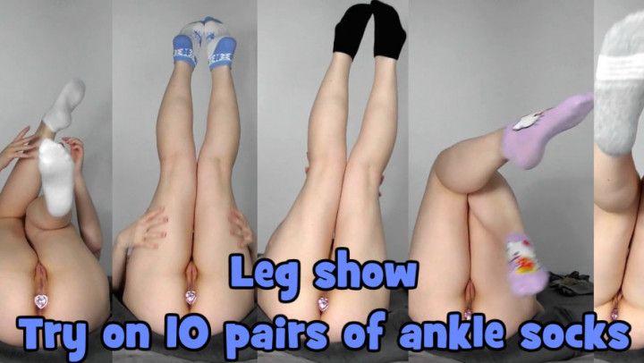 Leg show: Try on 10 pairs of ankle socks