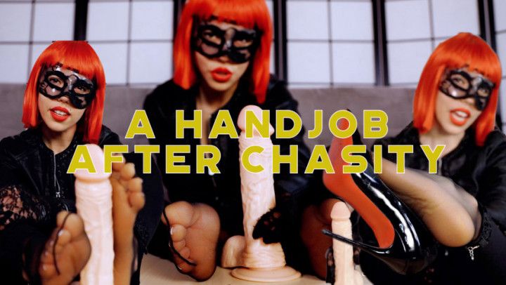 A handjob after chastity