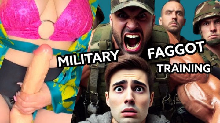 Pegging You For Military Faggot Training with my Strap-On