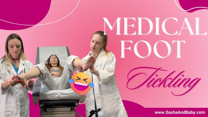 3 Girl Medical Foot Sensitivity Exam- Tickling &amp; Bastinado