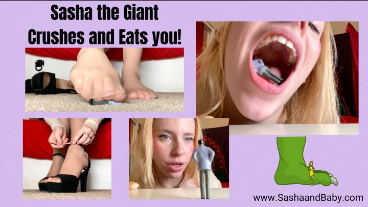 Sasha the Giant Crushes and Eats you - Giantess Vore Taboo