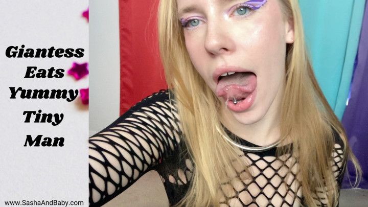 Giantess Eats Yummy Tiny Man POV Throat Swallow