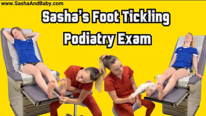 Soccer Girl Sashas Foot Tickling Podiatry Exam