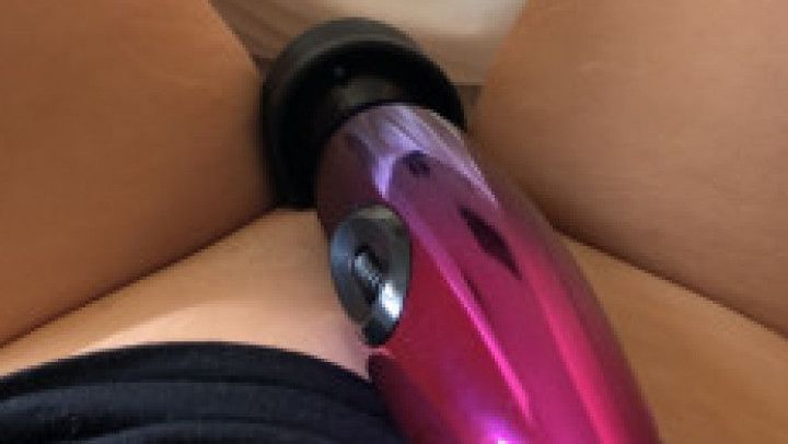 Glass dildo and big vibrator to cum