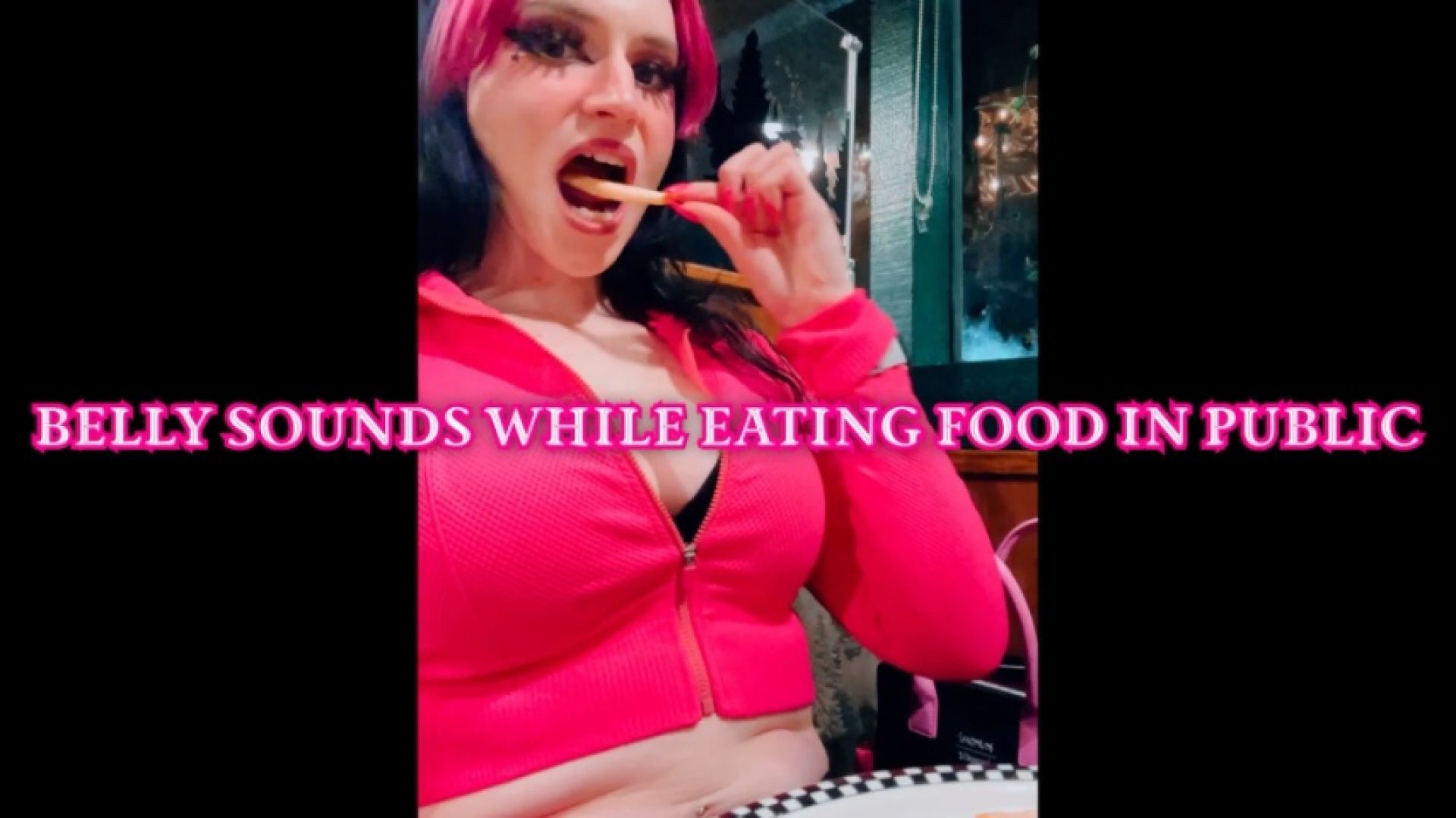 Belly Sounds while Eating Food in Public