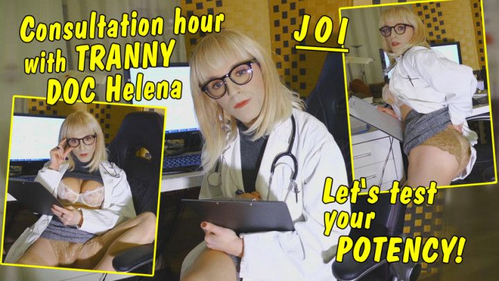 Tranny Doc Helena will test your potency! JOI GERMAN