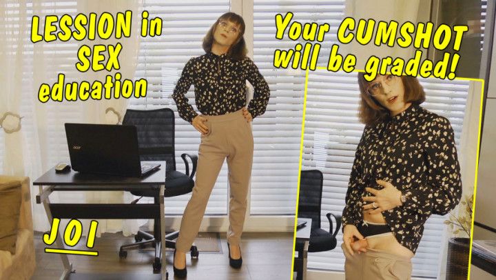 Lession in sex education by hot tranny teacher! JOI GERMAN