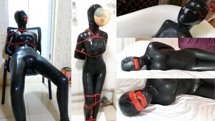 Xiaomeng in Latex in Hot and Stuffy Room