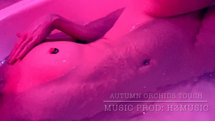 Sensual titty groping and erotic touch under pink lights