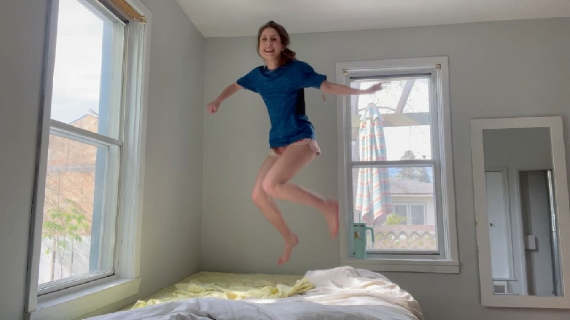 Barefoot Bed Jumping