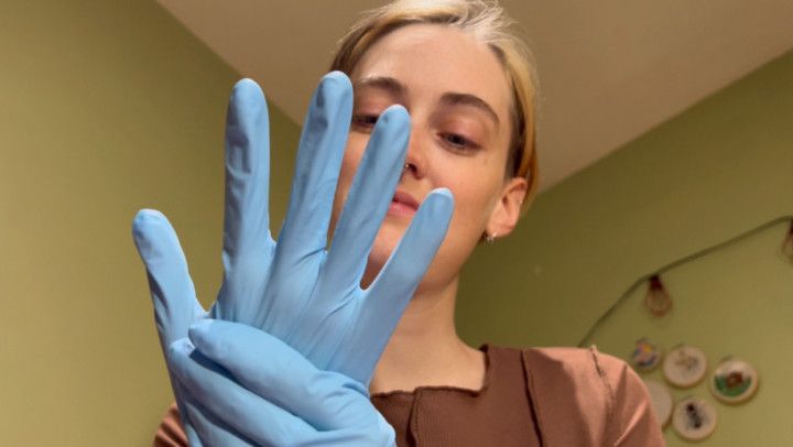 Step siblings medical glove fetish