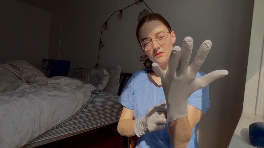 stepsis medical glove fetish