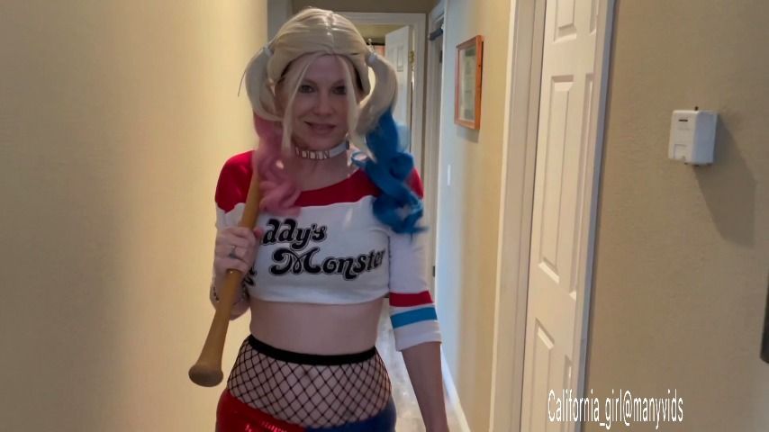 Harley Quinn fucks her son Cosplay mom