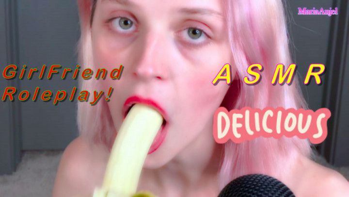 ASMR-GFE With Banana Sucking