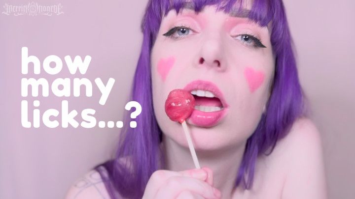 Pierced Babe Oral Fixation with Candy and Eye Contact