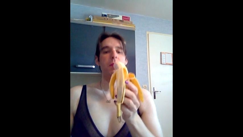 Playing with your banana xoxoxo