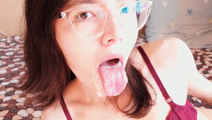 Slutty girl loves getting cum in her mouth after penetration