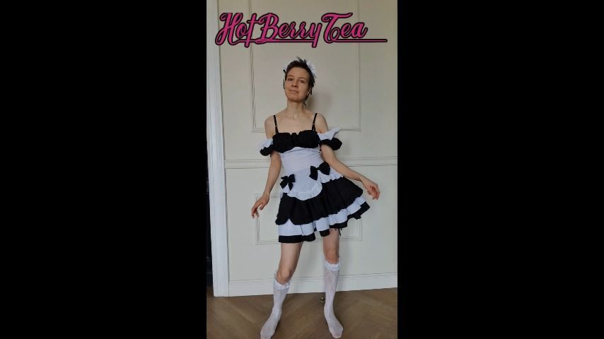 Dance maid dressed stripping undressed