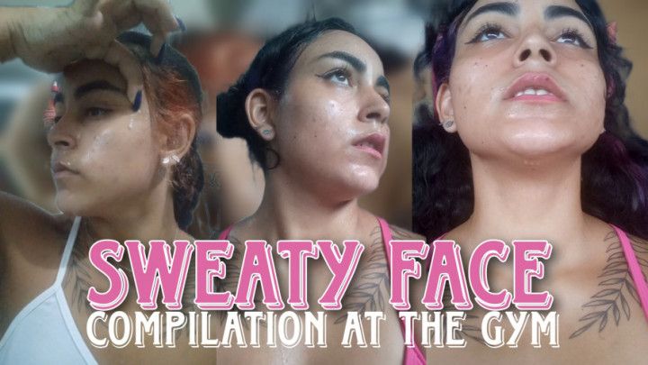 Sweaty face compilation at the gym