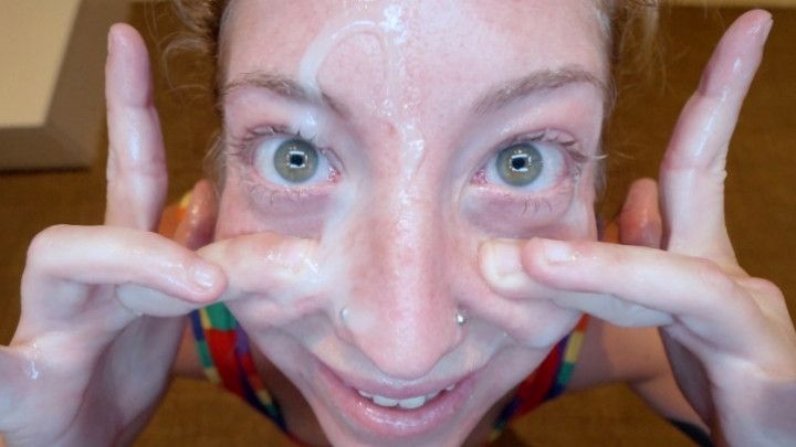 SLOPPY FACEFUCK FOR VENOM EVIL WITH CUM IN HER EYES